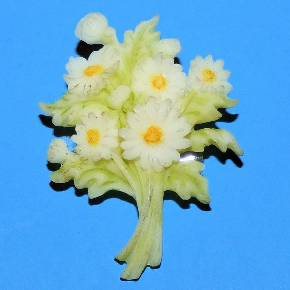 Vintage Seraphim Classics DAISY BOUQUET Brooch Pin 2001 Roman Inc Spring Flowers - Picture 1 of 7